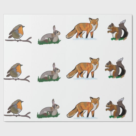 Tier-Packpapier Geschenkpapier (Flach)