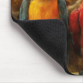 Tier - Papagei - Papagei-dise Mousepad (Ecke)