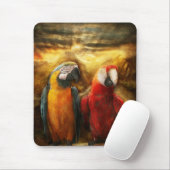 Tier - Papagei - Papagei-dise Mousepad (Mit Mouse)