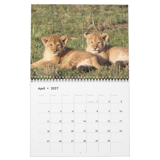 Tier Pets des Tier-Liebe-Schicksals-Schicksals Kalender (Apr 2027)