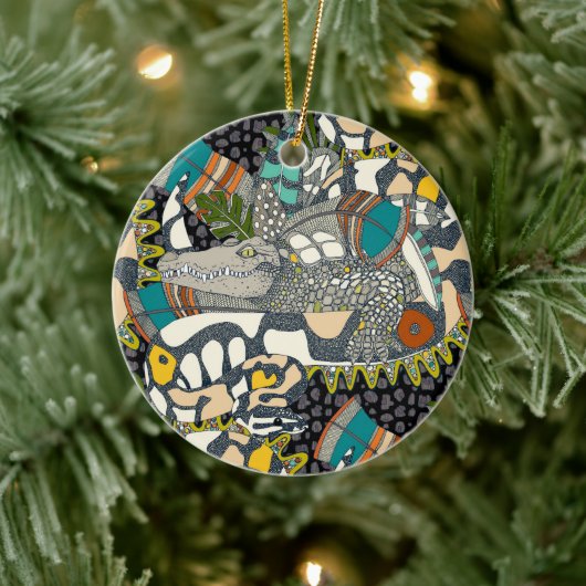 Tier-Pop Keramik Ornament (Baum)