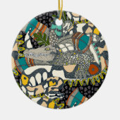 Tier-Pop Keramik Ornament (Vorne)