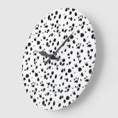 Tier Print Dalmation Große Wanduhr (Winkel)