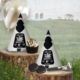 Tier Print Holy Kuh Geburtstagspartierhut Partyhütchen