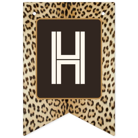 Tier Print Leopard Birthday Banner (Zweite Fahne)