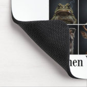 Tier raucht Zigarette Es sieht genauso cool aus Mousepad (Ecke)