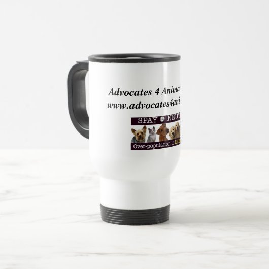 Tier-Reise-Tasse der Anwalt-4 Reisebecher (Vorderseite Links)