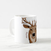 Tier-Rotwild-Jäger-Jagd-Tasse Kaffeetasse (Vorderseite Links)
