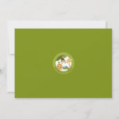 Tier-SAFARI-PARTY-Babyduschen-Einladungsaffe Einladung (Rückseite)