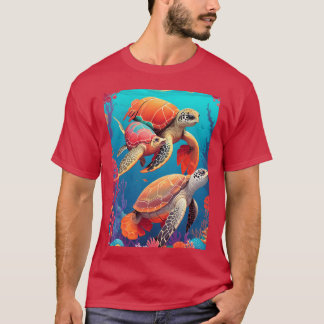 Tier-Schildkröte Haustierjunge T-Shirt