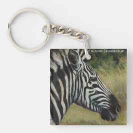 Tier-Schlüsselkette mit Zebra und Nashorn Schlüsselanhänger