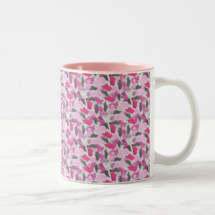 Tier-Silhouette-Tarnung Pink Zweifarbige Tasse