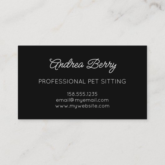 Tier Sitzen farbenfrohe Cat Thema Visitenkarte (Rückseite)