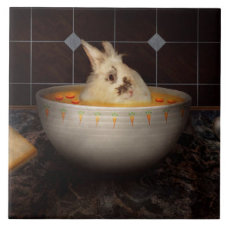Tier - Sonne - Da ist ein Hase in meiner Suppe Fliese