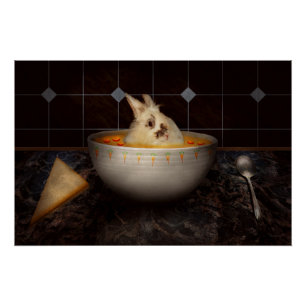 Tier - Sonne - Da ist ein Hase in meiner Suppe Poster
