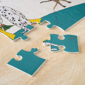 Tier-Strandparty 11x14 Puzzle (Seite)