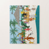 Tier-Strandparty 11x14 Puzzle (Vertikal)