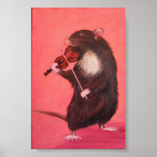 Tier, süß, Tiere, Aquarell, lustig, Natur, Poster