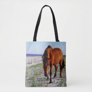 Tier-Tasche, wilde Pferde, Assateague Insel Tasche
