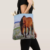 Tier-Tasche, wilde Pferde, Assateague Insel Tasche (Von Nahem)