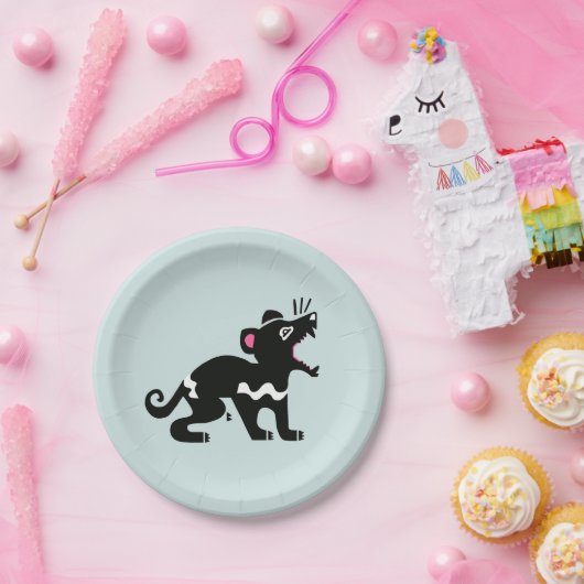 Tier - Tasmanischer DEVIL - Australien - Party Pappteller (Party)