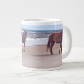 Tier-Tasse, wilde Pferde Jumbo-Tasse (Vorderseite Rechts)