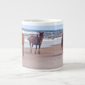 Tier-Tasse, wilde Pferde Jumbo-Tasse (Vorderseite)