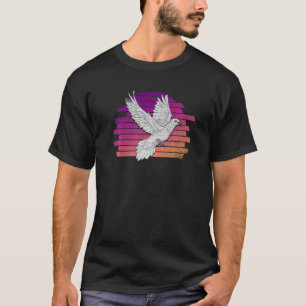 Tier Taubenzüchter Taube Vogel Retro Taube   T-Shirt