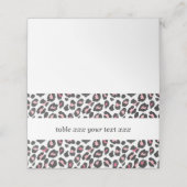 Tier, Tierdruck, Leopard, Geparden Platzkarte (Außenseite Aufgefaltet)