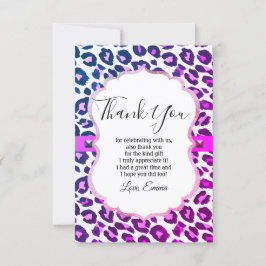 Tier, Tierdruck, Leopard, Geparden vielen Dank Einladung