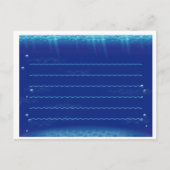 Tier überquert neues Leaf-Unterwasser-Stationär Postkarte (Vorderseite)