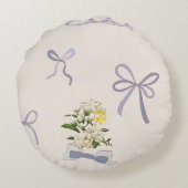 Tier- und Vogelrennkissen Rundes Kissen (Rückseite)