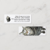 Tier-Unterstützte Mini Visitenkarte (Vorne/Hinten)