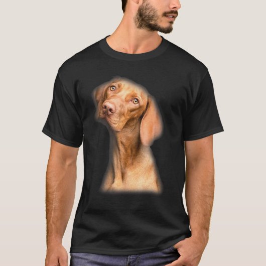 Tier Vizsla Face Dog T-Shirt (Vorderseite)