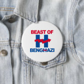 TIER VON BANGHAZI - - Anti-Hillary - Button (Beispiel)