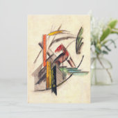 Tier von Franz Marc, Vintage Ausdruckskunst Einladung (Stehend Vorderseite)
