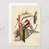 Tier von Franz Marc, Vintage Ausdruckskunst Einladung (Vorne/Hinten)