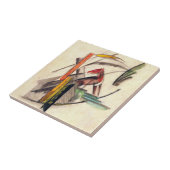 Tier von Franz Marc, Vintage Ausdruckskunst Fliese (Seite)