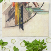 Tier von Franz Marc, Vintage Ausdruckskunst Geschirrtuch (Gefaltet)