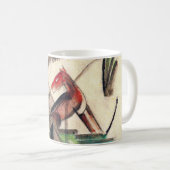 Tier von Franz Marc, Vintage Ausdruckskunst Kaffeetasse (VorderseiteRechts)