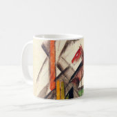 Tier von Franz Marc, Vintage Ausdruckskunst Kaffeetasse (Vorderseite Links)