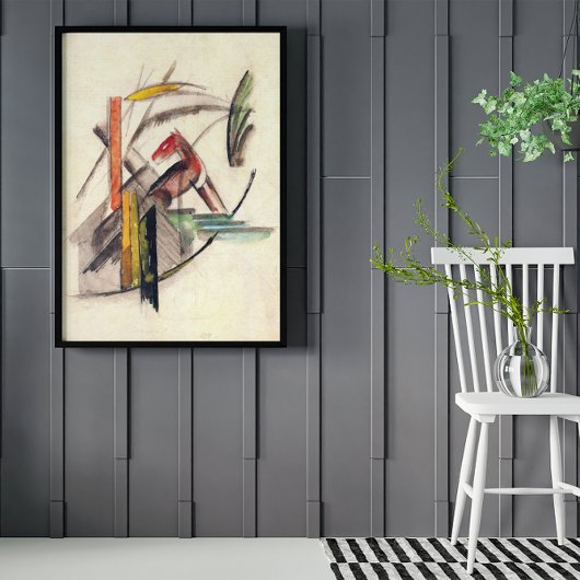 Tier von Franz Marc, Vintage Ausdruckskunst Poster