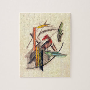 Tier von Franz Marc, Vintage Expressionismus Kunst Puzzle