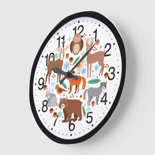 Tier-Wand-Uhr Große Wanduhr (Winkel)