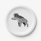 Tier - WARTY PIG - Warthog - Wildtiere - Natur Pappteller (Vorderseite)