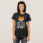 Tier Was sagt Fox Foxes Meme? T-Shirt (Vorne ganz)