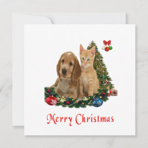 Tier-Weihnachtskarten Feiertagskarte