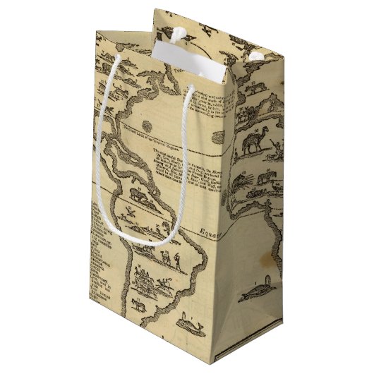 Tier-Welt Kleine Geschenktüte (Rückseite Schrägansicht)
