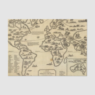 Tier-Welt Seidenpapier
