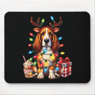 Tier-Wette Hund Hund Lover Rentier Weihnachten Mousepad